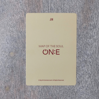 BTS MOTS ON:E トレカ チケット MAP OF THE SOUL BTS MOS ON:E ONE Official ticket Photo Card PC MAP OF THE