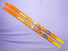 🔥 HEAD HOT Vintage Antique SKIS 164cm w/ GEZE Bindings ❆ AMF Austria HOT HEAD