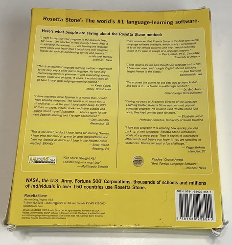 Rosetta Stone Spanish Espanol Level 1 CD Learning Kit for Windows MAC Version 3 - Picture 4 of 12