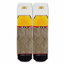 Function - 40 oz Paper Bag Beer Fashion Socks ounce forty fourty funny malt gift