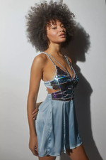 Urban Outfitters Monarch Butterfly Sequin Embellished Mini Dress-L-$110-A706