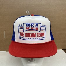 Vintage NOS Team USA The Dream Team SnapBack Truckers Hat Cap OSFA Mohr s NWOT