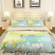3D Fairy Tale Girl Painting Kids Quilt Cover Set Duvet Cover Bedding Pillowcases