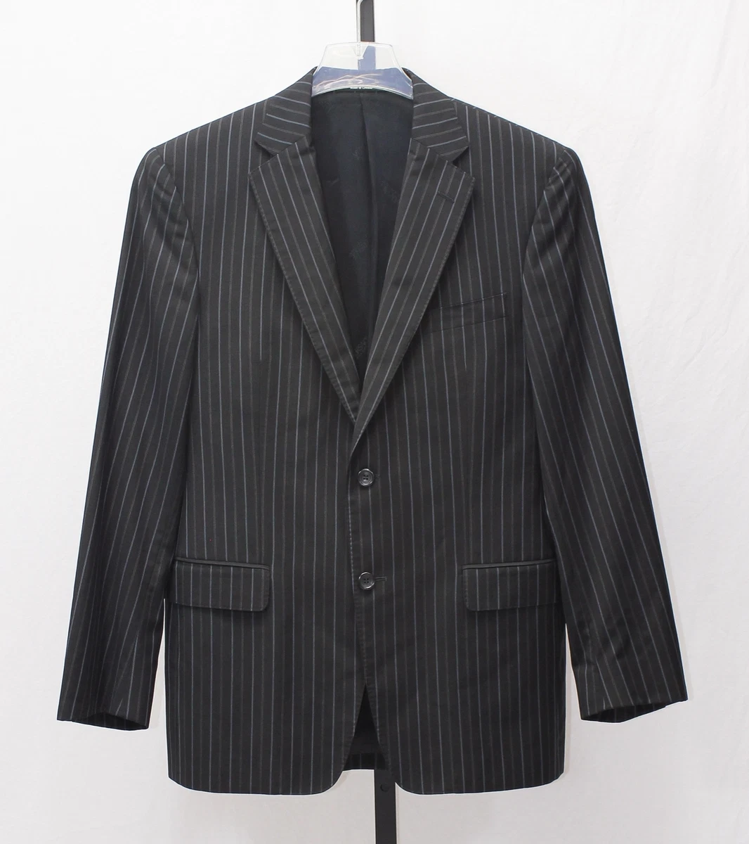 Versace Collection Black Striped Suits & Blazers for Men for sale