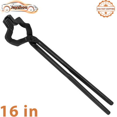 16'' Z V-Bit Style Tongs Knifemaking Bladesmith Blacksmith Tong with V-Bit Jaws