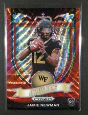 2021 Panini Prizm Draft Picks Collegiate #174 Jamie Newman  Red Pulsar