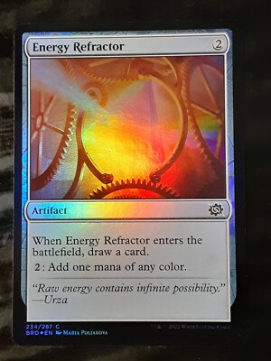 Energy Refractor FOIL , The Brothers War , Near M, MTG
