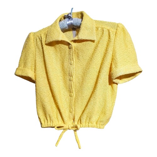 Skipper by Wilson Brothers Vintage 40s Rockabilly Yellow Geometric