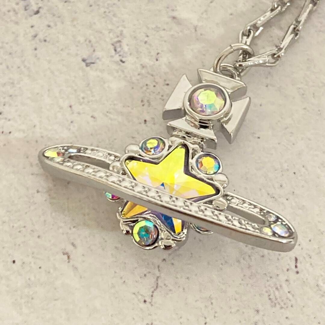 Vivienne Westwood Star Orb Rhinestone Necklace Pendant Vivienne Westwood Star Orb Rhinestone Necklace Pendant