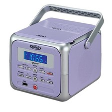 CD-660 Portable Stereo CD Player Boombox with Bluetooth  FM Lilac Purple
