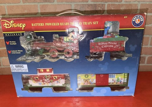 Juego de tren a batería Disney Lionel 7-1173 Mickey Donald Duck (probado/funciona) | Condition: Used