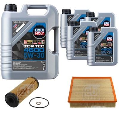 FEBI BILSTEIN Inspektionspaket 9L Liqui Moly Top Tec 4600 5W-30 für VW LT 28-46