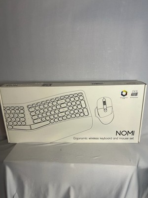 NOMI MOFII Wireless Ergonomic Keyboard and Mouse Combo Mixed Blue