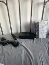 Sony PlayStation 2 Black Console Bundle With 2 Controllers And 22 Games