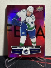 2021-22 Upper Deck TIM HORTONS Hockey QUINN HUGHES #DC-50 RED DIE-CUT
