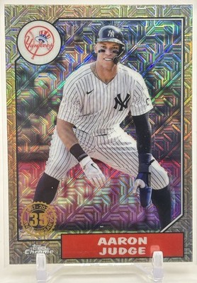 2022 Topps Update Aaron Judge #T87C-6 1987 Chrome Silver Packs Yankees