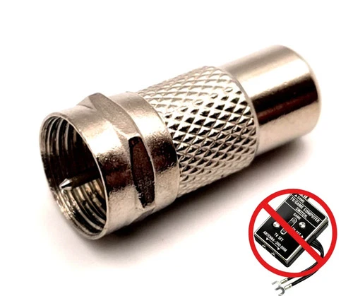 Atari 2600 RF Connector Adapter Eliminates TV/Game Switch - Choose Quantity