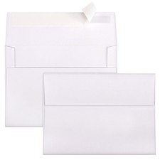 Outdoramic A6 Envelopes Self Seal 500 Pack - 4.75x6.5 White Invitation Envelo...