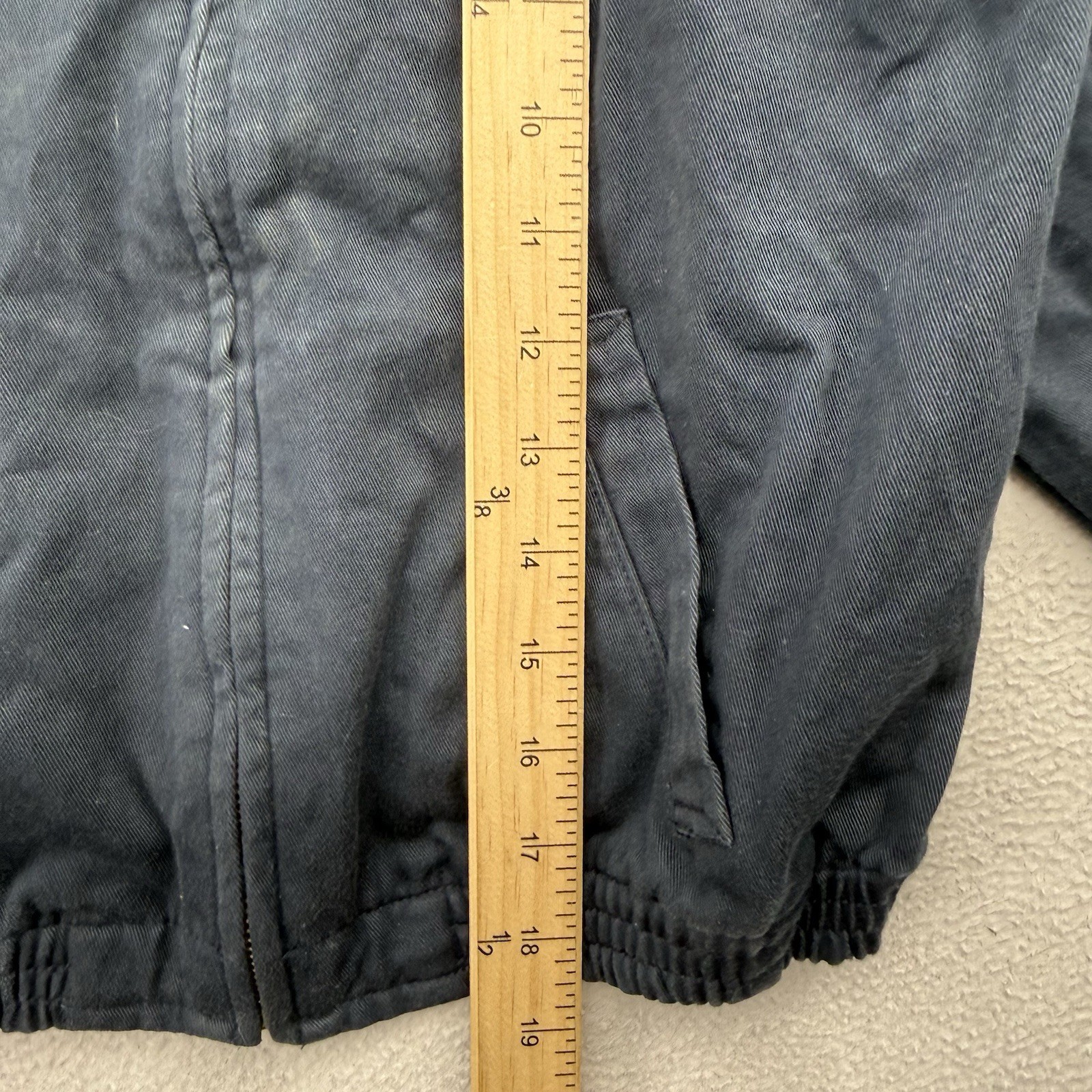 VTG Polo Ralph Lauren Boys Blue Harrington Jacket Youth Size 7 image 7