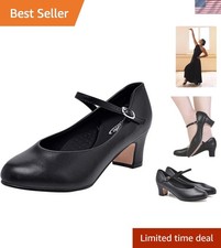 Leather Character Dance Shoes: Comfort Style for Latin, Ballroom Dance
