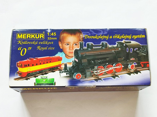 2011 MERKUR 1:45 0 SPUR WEISSBLECHZUG - ROLLMATERIAL 9414 SCHOTTERBEHÄLTERWAGEN | Condition: New