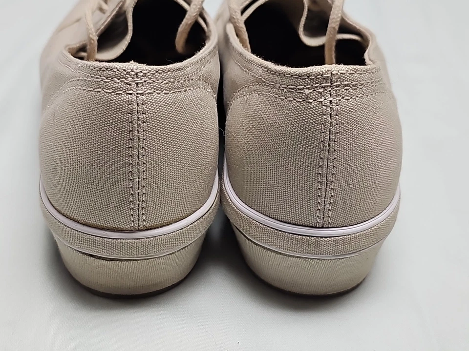 Zapatillas sin cordones de lona tostada Grass Hoppers tacón de cuña tostado talla 8 1/2 Foto 3 de 4