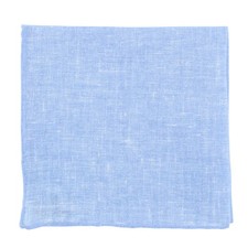 New Fiori Di Lusso Light Blue Melange Pocket Square - x 12" - FL719179 