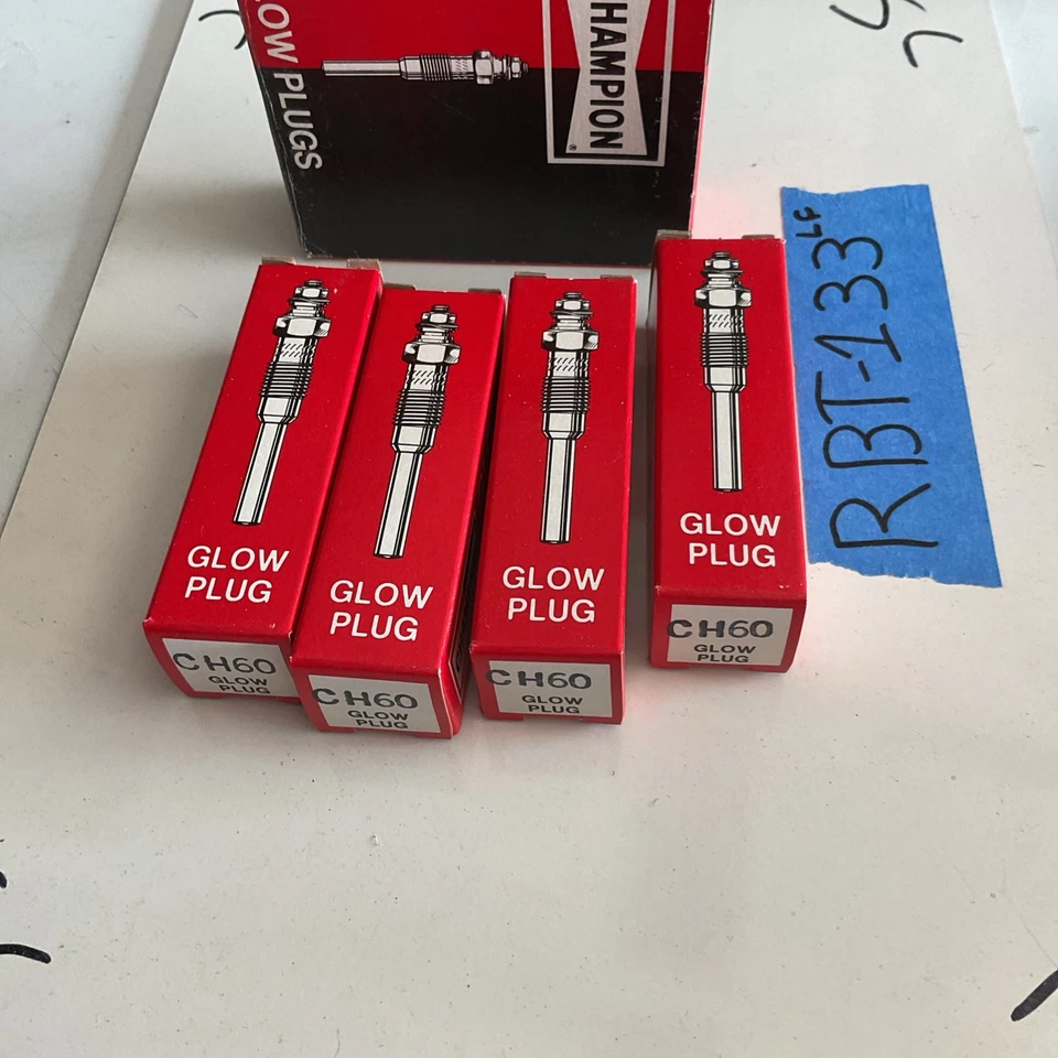 Paquete de 4 bujías incandescentes diésel CH60 160 Champion 1977-81 VW Rabbit Foto 2 de 4