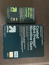 Up Up 4mg Coated Mint Freeze Nicotine Gum 160 Pieces Mini Nicotine New Exp 2027
