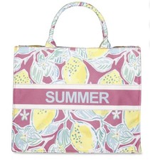 London Fog Canvas Summer Tote