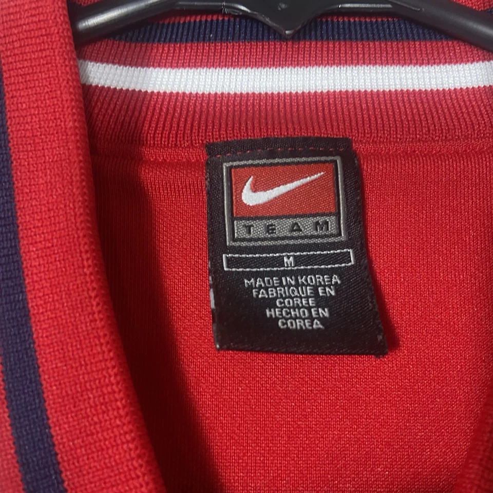 Nike Team Los Angeles Clippers Jersey Warm Up Shirt Youth Medium Red Vintage - Image 3 of 4