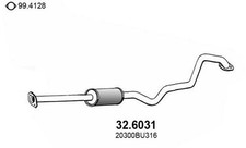 ASSO 32.6031 Mittelschalldämpfer Schalldämpfer für NISSAN ALMERA TINO (V10)