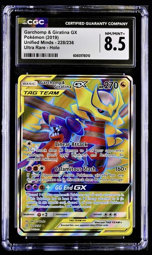 Garchomp & Giratina-GX graded CGC 8.5 for sale on eBay