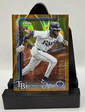 2025 Topps Chrome Update Chandler Simpson Gold Lava /50 RC Rays