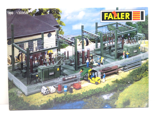 Umspannwerk, Transformer, Ungebaut, 1:87, Faller H0, 180532, Folierte Ovp, Fh-image