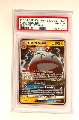 Electrode GX 48 Pokemon Celestial Storm PSA 10