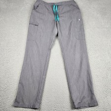 Figs Scrub Pants Womens Medium Gray Yola Skinny Uniform Bottoms Nurse