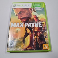 XBOX 360: MAX PAYNE 3 (ROCKSTAR GAMES, 2012, 2-Discs) CIB Complete - Very Good