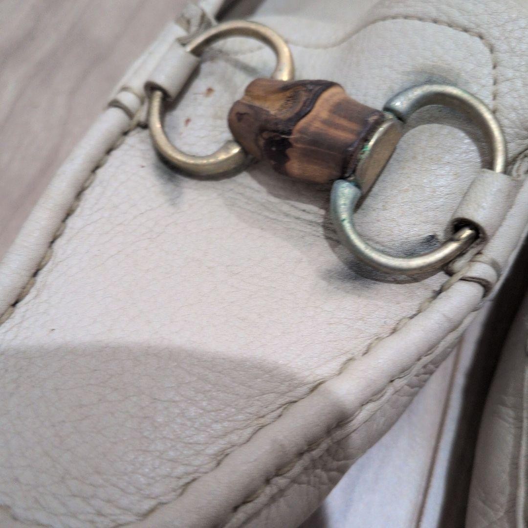 GUCCI Women's Loafers Horsebit Leather White EU36/US6 113288c thumbnail 17