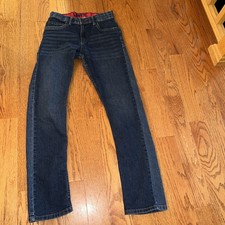 Levi's 511 Slim Fit Jeans Boys S 18 Reg 29x29 Medium Wash Blue Denim Adj Waist