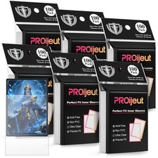 600 Pack Card Sleeves Clear, Perfect Fit Inner Sleeves Ideal for Double-sleev...