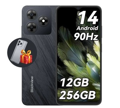 Blackview Wave 8 - 6.56 Zoll, 256 GB ROM, 12 GB RAM, 13MP, Black, Andr. 14, Neu