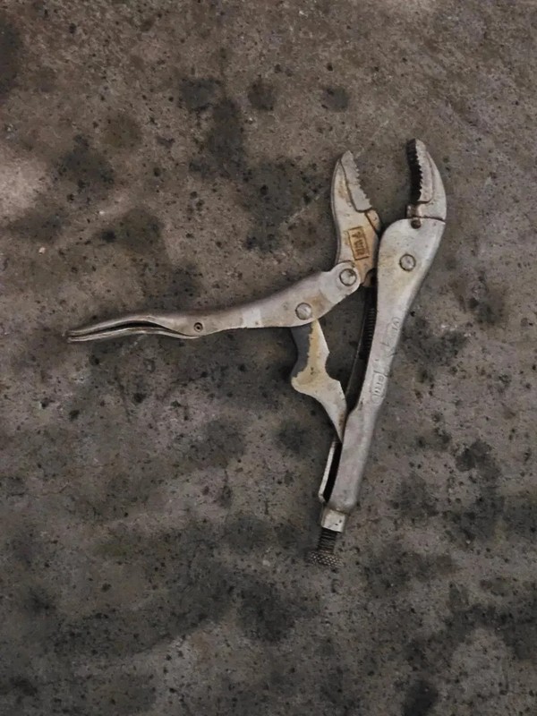 Vintage Petersen Vise Grip 7WR 10WR Curved Jaw Locking Pliers Dewitt USA