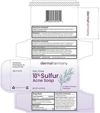 10 Sulfur with Tea Tree Oil Acne Bar Soap