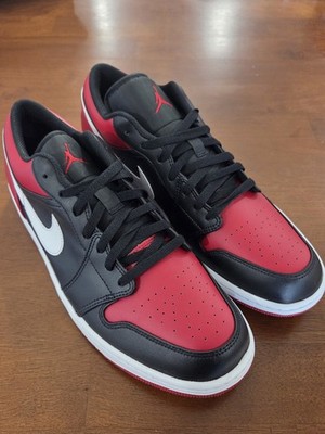 Nike Air Jordan 1 Low 553558 066 Black/Gym Red White