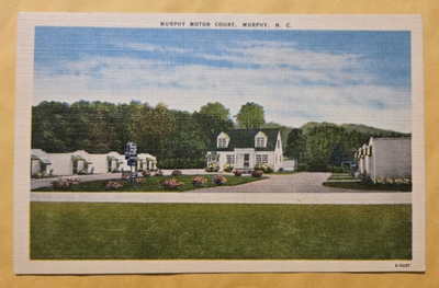 #ad Murphy Motor Court Murphy North Carolina Nice Vtg Unused Linen Postcard FK1 $7.00