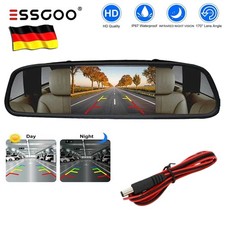 Rückspiegel 170° IR Nachtsicht Auto Rückfahrkamera Einparkhilfe Monitor KFZ LKW