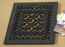 Reggio Registers 1620-GNH Scroll Series 14-1/4" x 18-1/8" Floor - Cast Iron