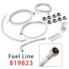Stainless Steel Braided Fuel Line Kit 819823 For Tahoe Suburban 1500 2002-04 F8