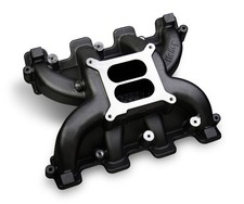 300-130bk Holley Dual Plane Intake - Gm Ls1ls2ls6 - Black